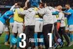终结连续5场交锋不胜！那不勒斯3-1国米，时隔两年半再胜对手